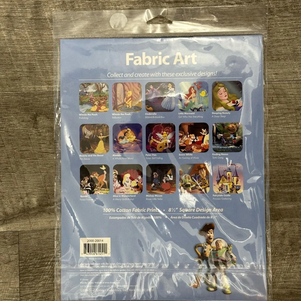Toy Story Disney Pixar Movie animated DVD Children’s Kids Songs & Fabric Art Kit - Picture 8 of 8